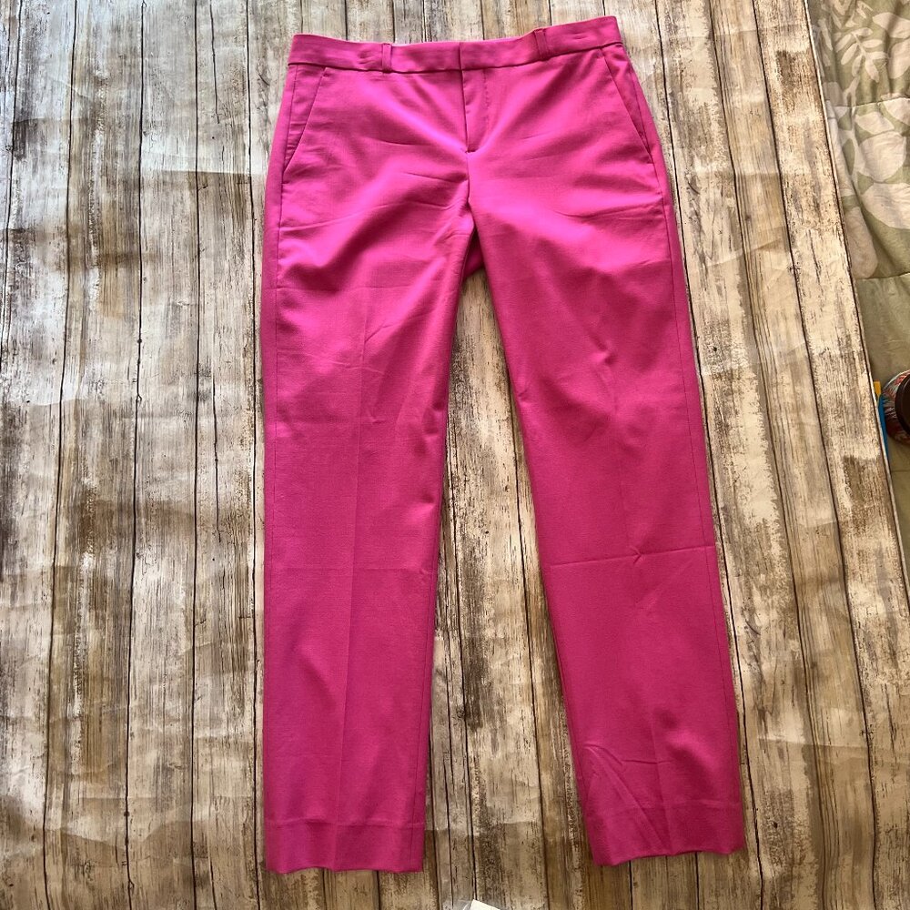 Banana Republic Hot Pink Avery Pants Crop Ankle Sz 6L